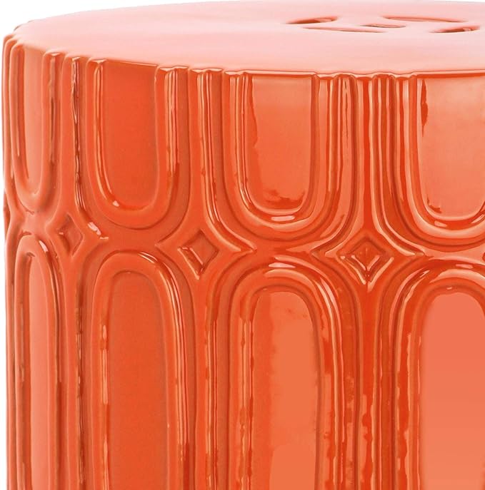 Safavieh Melody Glazed Ceramic Decorative Garden Stool - Image 2