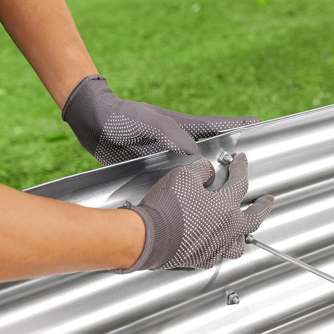 Land Guard 3 Pack 6×3×1ft Galvanized Metal Raised Garden Bed, Metal Planter Kit - Image 6