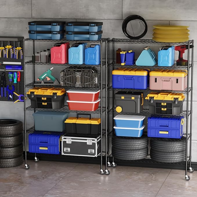 BestOffice | 6-Tier Wire Storage Shelves - Image 2