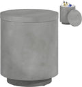 HOMCOM 2.6 Gal Outdoor Cooler Side Table, 3-in-1 Cool Coffee Table by HOMCOM