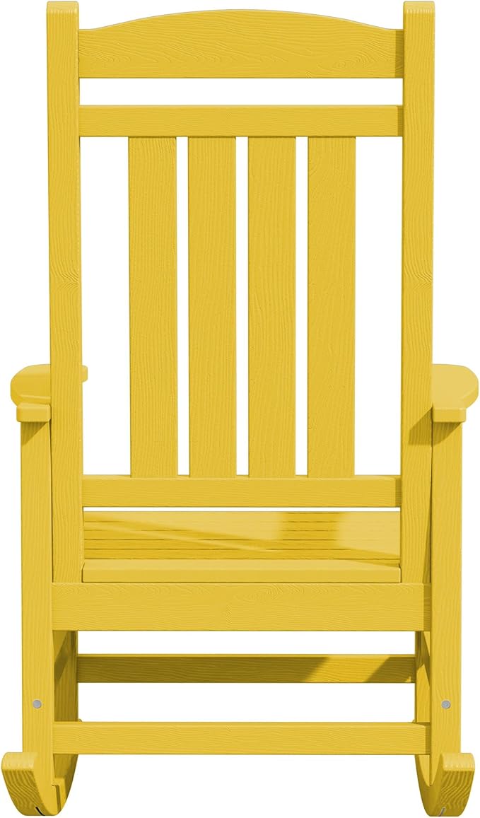 KINGYES HDPE Rocking Chairs Outdoor, Patio Rocking Chairs - Image 12