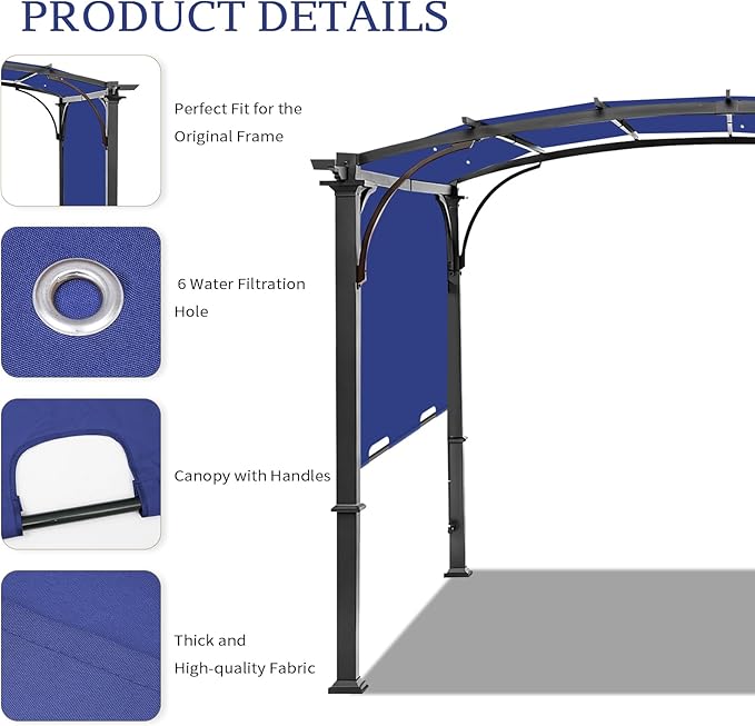 Pergola Canopy Replacement Cover - Image 4