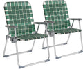VINGLI Folding Webbed Oversized Lawn Chairs by VINGLI