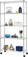 BestOffice | 5-Tier Wire Storage Shelves by BestOffice