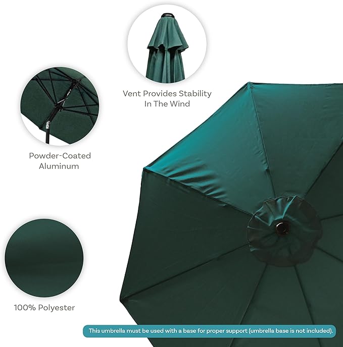 Sunnydaze Outdoor Patio Umbrella - Image 2