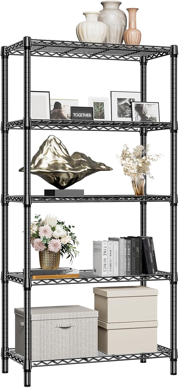 1250 lbs 5 Tier Shelf Metal Storage Shelves Shelving Wire Rack Heavy Duty - Image 8