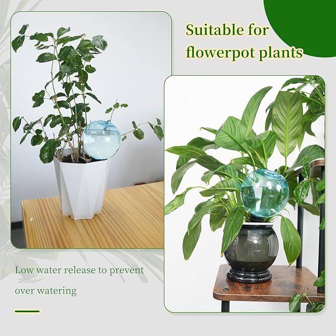 3pcs Large Plant Self Watering Globes, 17.5 oz Plastic Water Bulbs Top Fill - Image 5