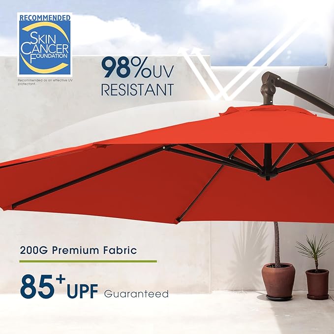 wikiwiki 10ft Patio Umbrella - Image 3