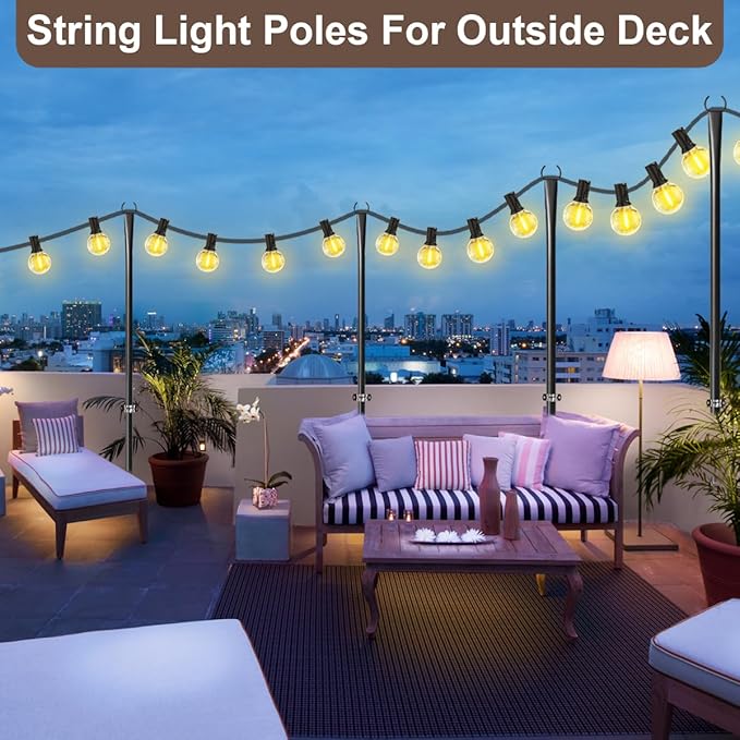 2 Pack 10FT Lighting Hanging Pole - Image 4