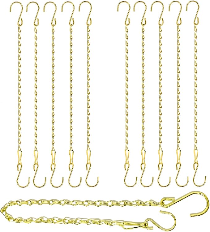 RIFNY Gold Chain for Hanging Plants, 20 Inch Small Plant Chains for Hanging by RIFNY