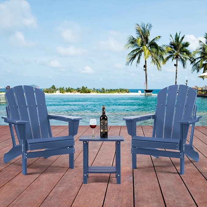 Adirondack Outdoor Side Table, 2-Tier Sturdy Patio End Table Weather Resistant - Image 7