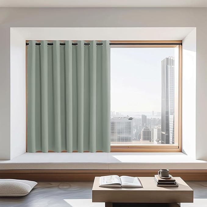 NICETOWN Blackout Curtains 72 inches Long, Grommet Privacy Window Treatment by NICETOWN