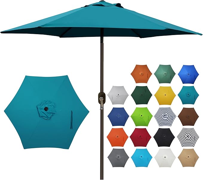 Blissun 7.5 ft Patio Umbrella, Yard Umbrella, Outdoor Market Umbrella by Blissun
