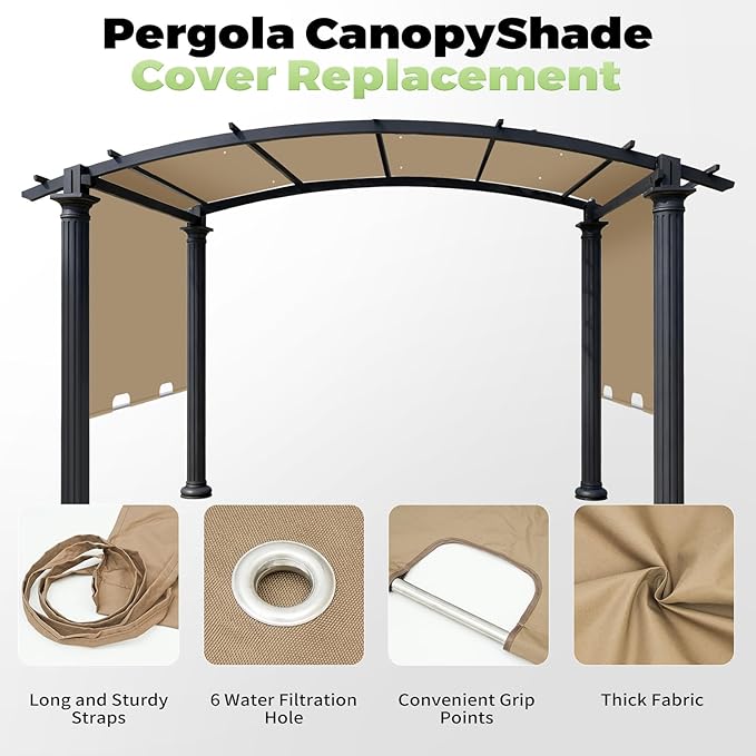 85'' x 208'' Universal Pergola Replacement Cover - Image 6