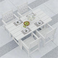 5-Piece Outdoor Dining Set, HDPE All-Weather Patio Table and Chairs Set by BIVODA
