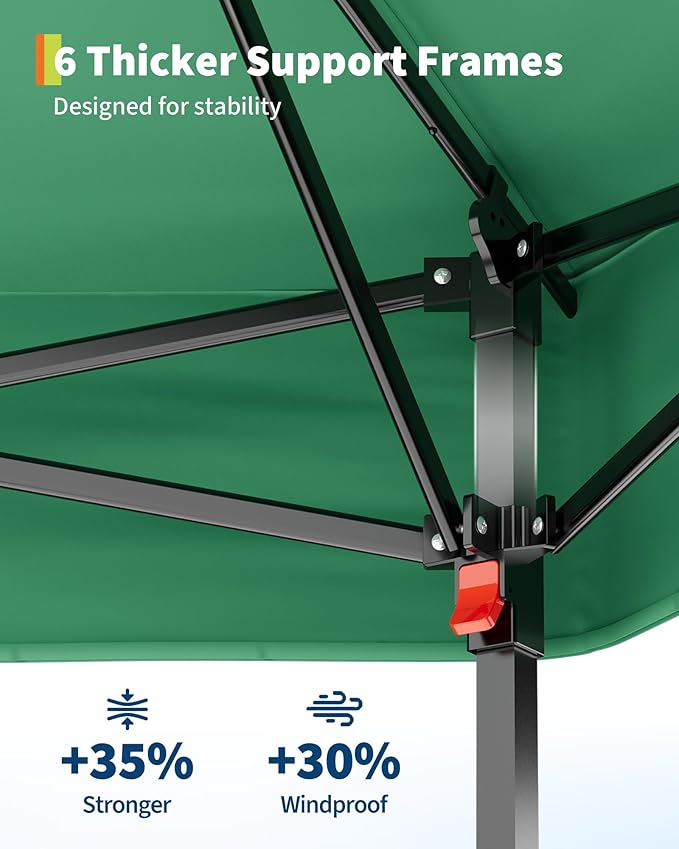 11'x11 Pop-Up Gazebo, Instant Outdoor Canopy Tent - Image 6