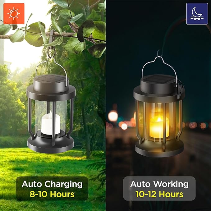 Solar Lantern Outdoor Indoor Use – Hanging Solar Lights - Image 2