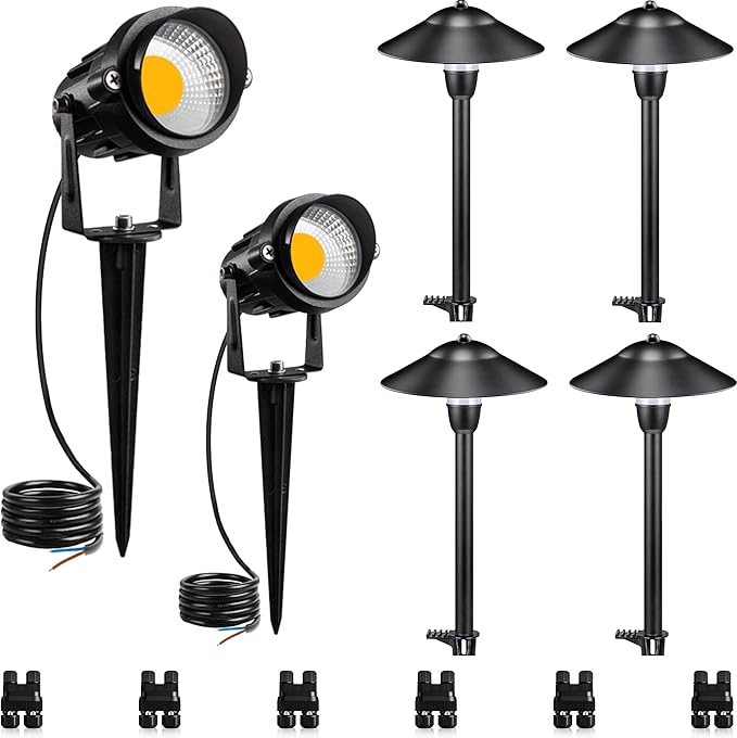 SUNVIE LED Low Voltage Landscape Lighting 12-24V Landscape Lighting Kit by SUNVIE