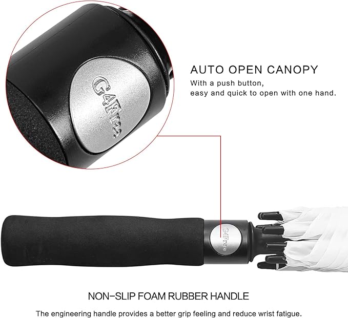 G4Free 47/54/62/68/72 Inch Automatic Open Golf Umbrella Oversize Extra Large - Image 4