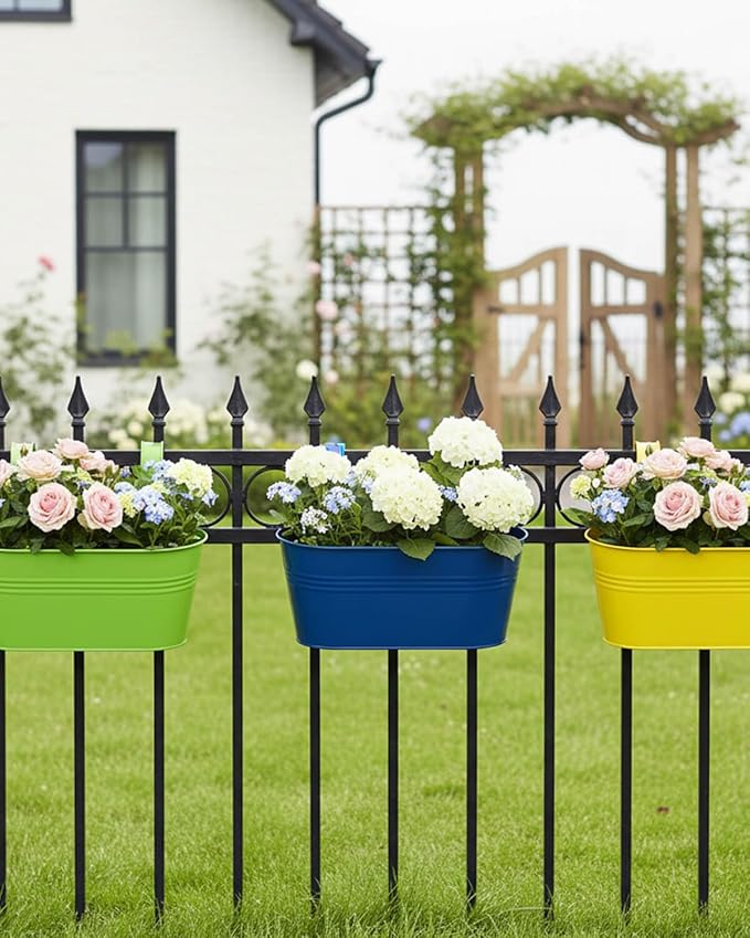Metal Railing Planter for Outdoor Plants - Image 6