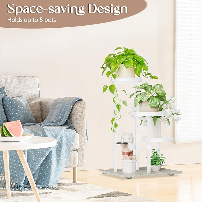 iDavosic.ly 3 Tier Plant Stand Indoor, Tiered Corner Flower Holder Shelf Outdoor - Image 7