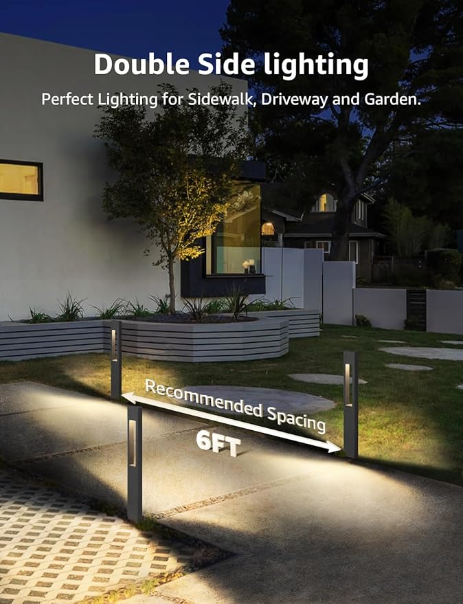 SUNVIE LED Low Voltage Landscape Lights 3W Pathway Lights Low Voltage 12-24V - Image 4