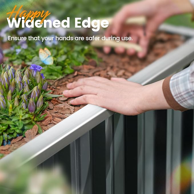 KING BIRD Galvanized Raised Garden Bed - Image 6