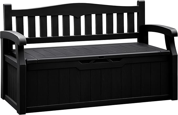 Flamaker 80 Gallon Storage Bench Outdoor Indoor, Durable All-Weather Seating by Flamaker