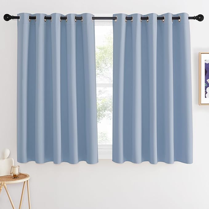 NICETOWN Blackout Curtains 54 Inches Long, Thermal Insulated Room Darkening by NICETOWN