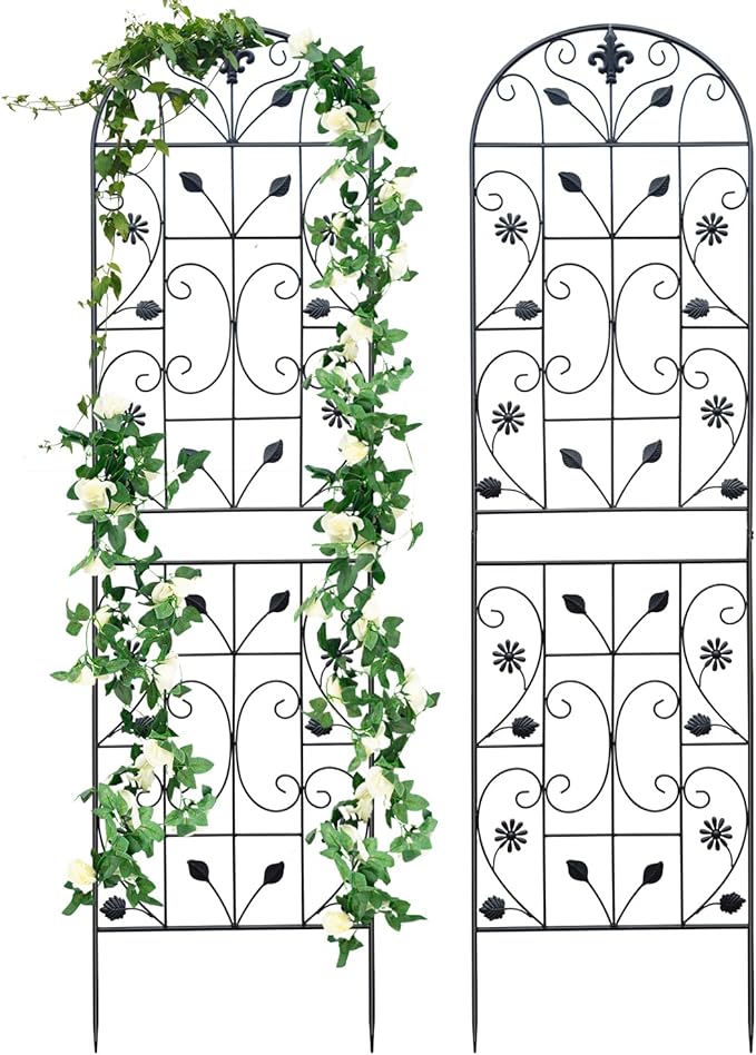 Trellis for Climbing Plants Outdoor, （2 Pack 70.8x19.6-inch）, Generic Metal by Unknown
