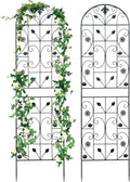 Trellis for Climbing Plants Outdoor, （2 Pack 70.8x19.6-inch）, Generic Metal by Unknown