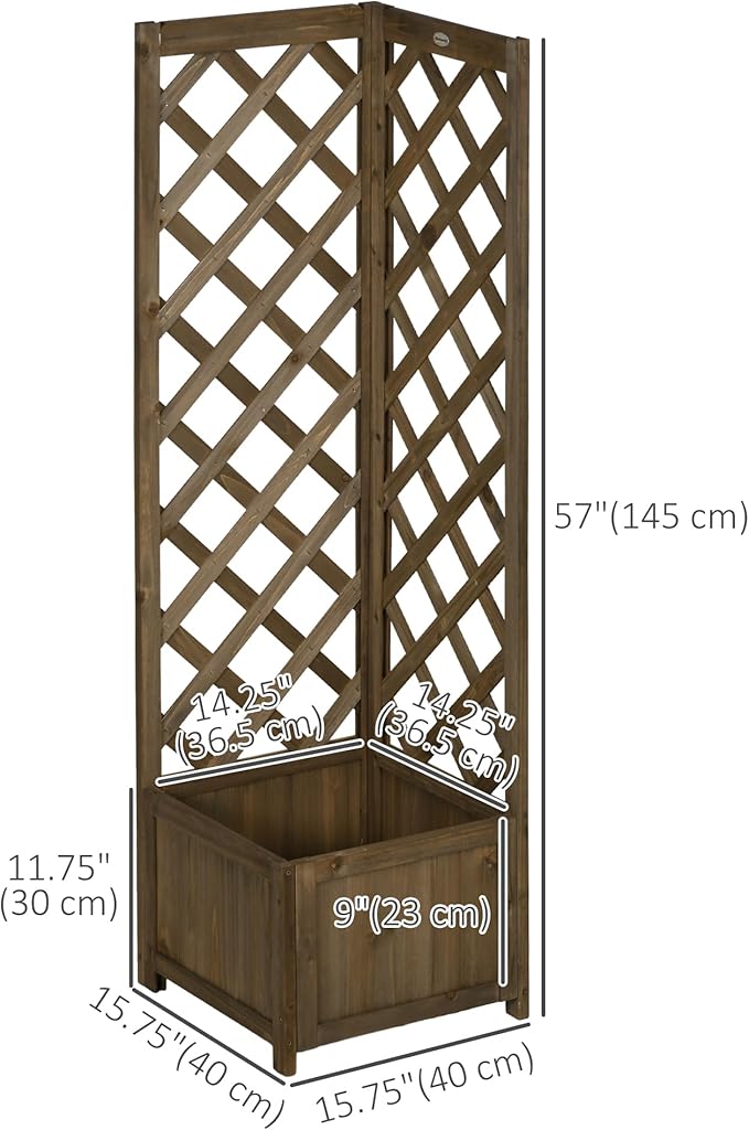 Outsunny Wooden Raised Garden Bed - Image 7