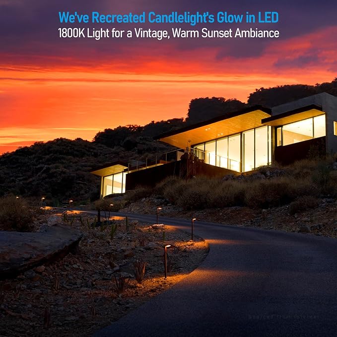 LEONLITE 12 Pack 5CCT Low Voltage Landscape Lights, 5W Anti-Glare LED Pathway - Image 8