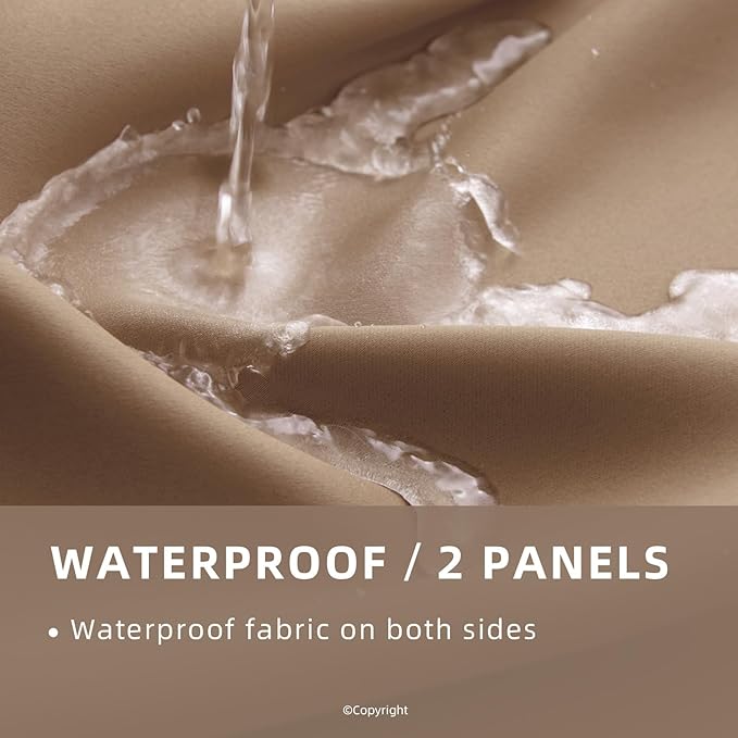 Waterproof Outdoor Curtain W84 x L84 - Image 2