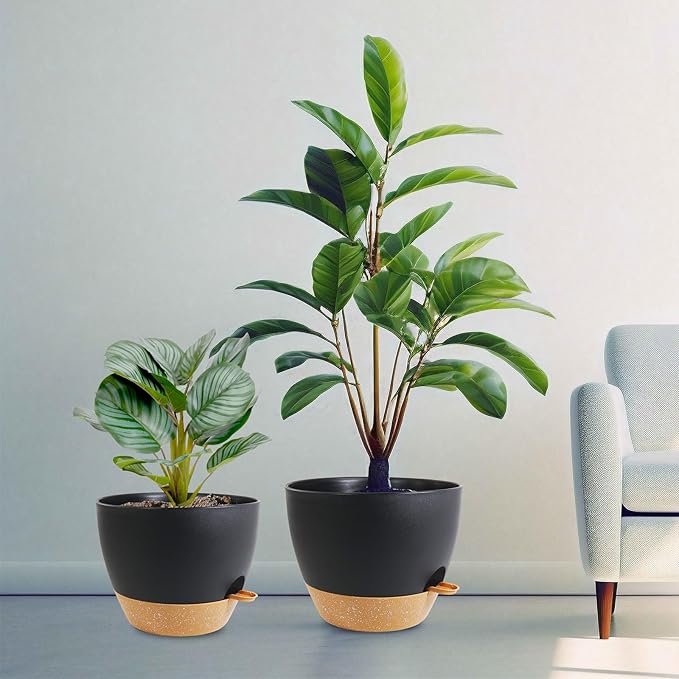 12/10/9 inch Large Self Watering Pots, Plant Pots - Image 7