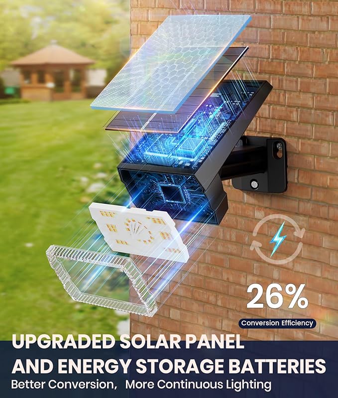 2-Pack Solar Lights Outdoor Waterproof IP67, 3 Color Modes - Image 3