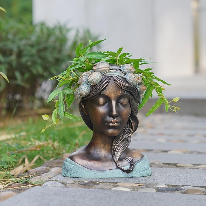 DiliComing Head Planter Face Plant Pots - Image 7