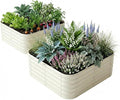 2-Pack 4x1.5ft Galvanized Raised Garden Bed, Outdoor Planter Bed, Metal Planter by Besebay