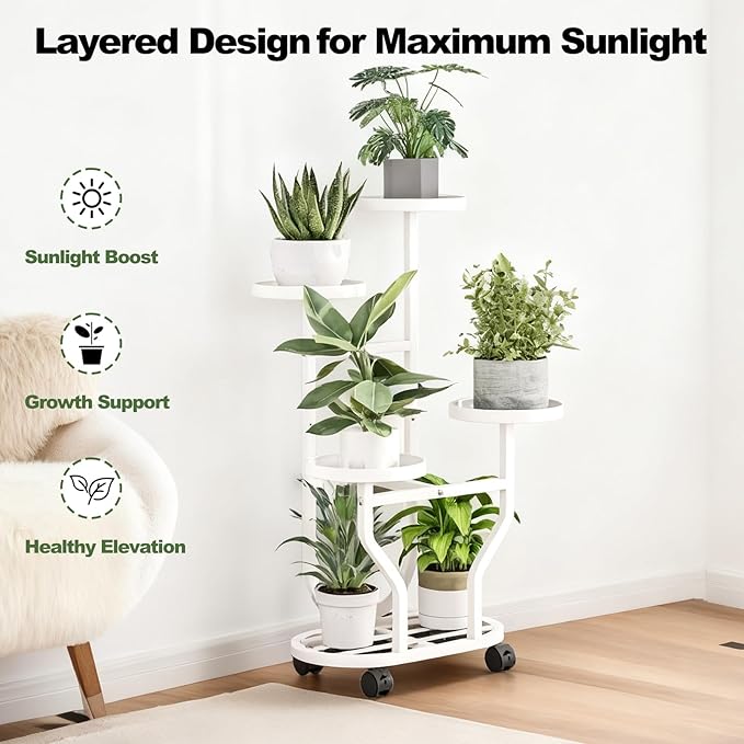 Plant Stand Indoor Outdoor 4 Tier Flower Holder - Image 6
