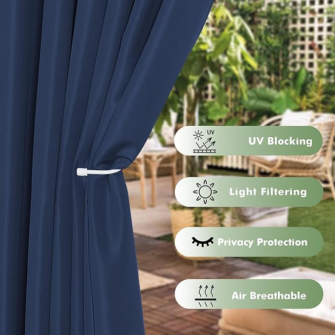 HolidayIdeas Waterproof Outdoor Curtains - Image 3
