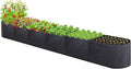 POILKMNI 12x2x1ft Oval Fabric Raised Garden Bed by POILKMNI