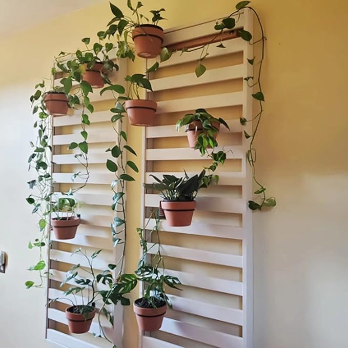 6 Pack 4 Inch Wall Flower Pot Holder Ring Plant Hanger, Metal Planter Hooks - Image 4