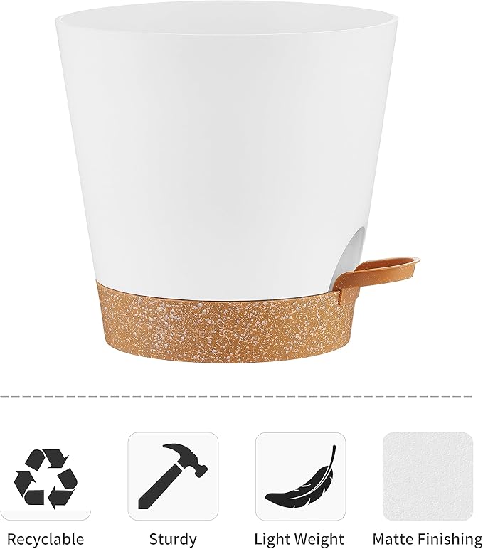 FaithLand 2-Pack 9 Inch Planter Pots - Image 4