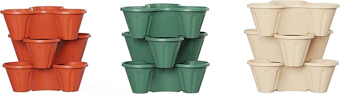 Set of 3 Stacking Planter Tower - Image 7