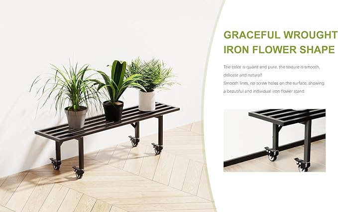 Zhongma One Tier Metal Plant Stand - Image 3