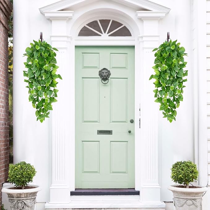 Waipfaru Fake Hanging Plants, Faux Ivy Pothos Vines Greenery - Image 7
