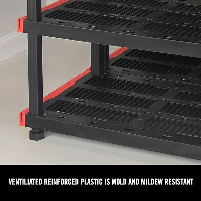 CX Craftsman 4-Tier Highly Durable Storage Rack, 4 Shleves That Support up to - Image 9
