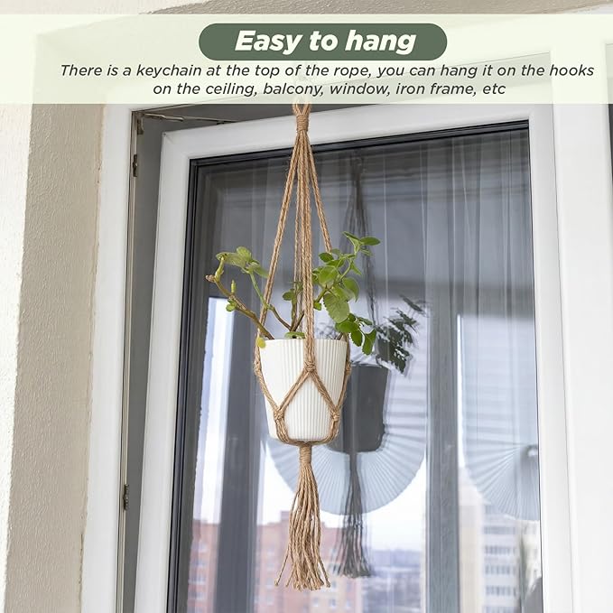 EBOOT 2 Pack 33 48 Inch Large Macrame Plant Hanger Rope to Hang Flower Pot - Image 7