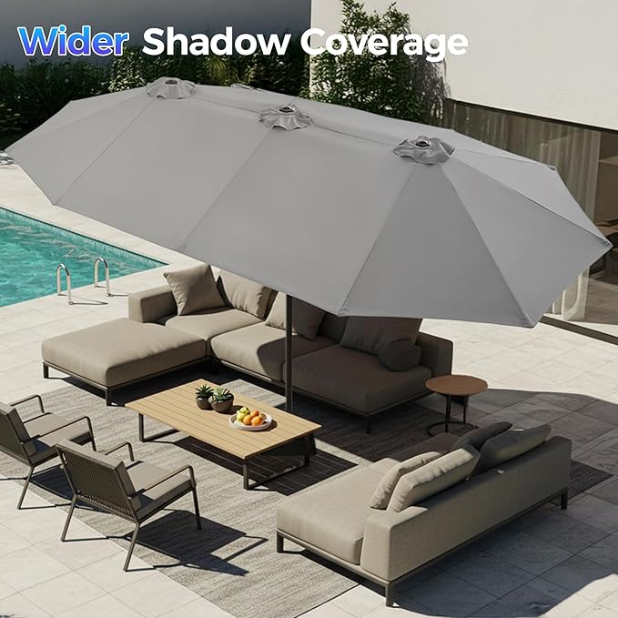 SUPERJARE 13FT Outdoor Umbrella - Image 3