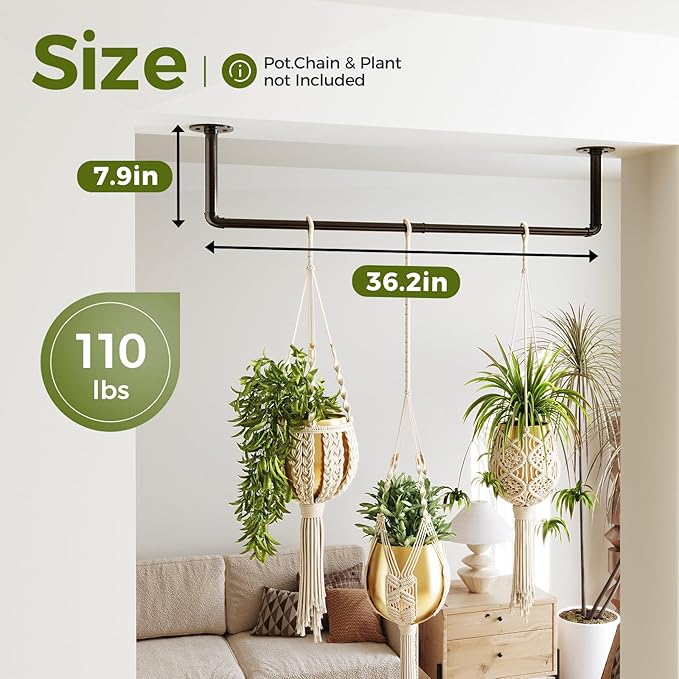 Bamworld Hanging Planters for Indoor Plants Plant Hanger Indoor Hanging Plants - Image 6